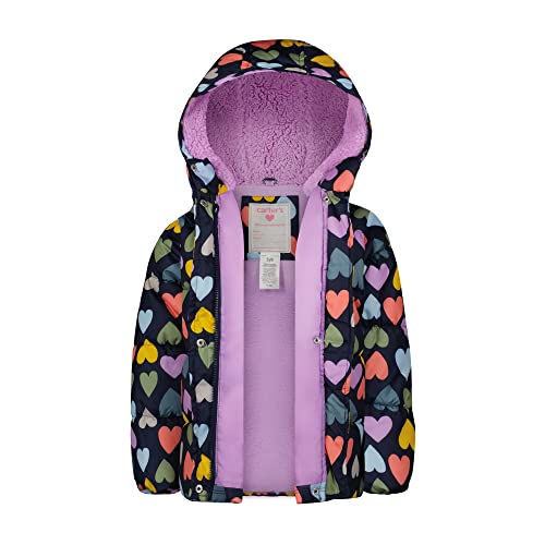 Image of Carter's Girls 2-Piece Snowsuit Puffer Jacket and Skibib Snow Pants Toddler and Big Kids