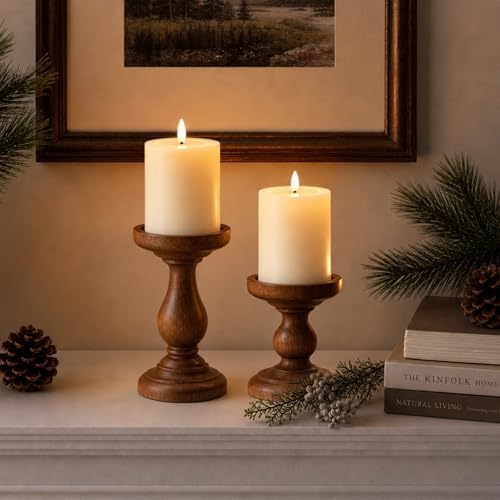 Outdoor Waterproof Flameless Battery Operated Candles with Remote and Timer - 5