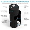 Wipex Gym Wipes Bundle: Black Wipe Dispenser with Trash Bin - Durable Stainless Steel, 4x800ct Sanitizing Gym Wipes Refill Roll for Equipment Use in School, Office, Gym, and Public Venues #2