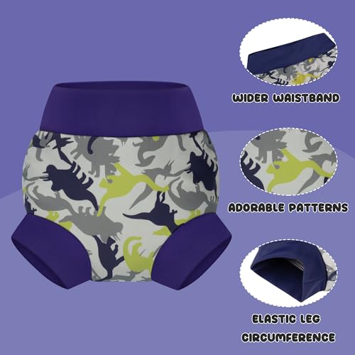 Image of BIG ELEPHANT Baby Swim Diapers 3-Pack, Reusable Swimming Diapers