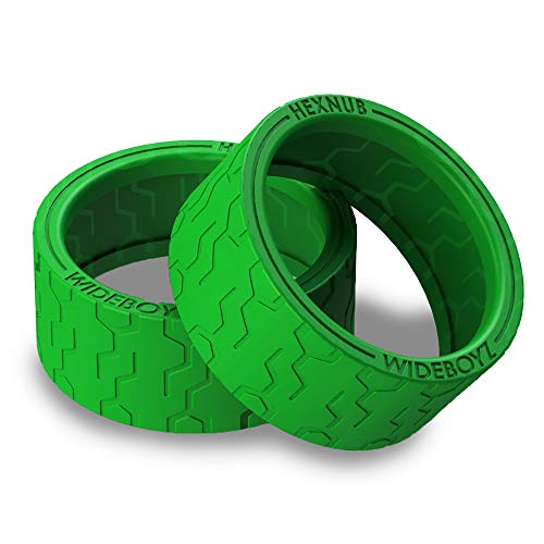 Hexnub Wideboyz Tires for Sphero Ollie – Accessory for Your App-Controlled Toy Robot - Compatible with Darkside Edition - Green