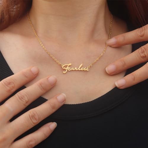 Gold Necklace Gold Lover All too well FEARLESS REP Singer Signature Necklaces for Women, TS Music Lover Gifts Inspired Necklace Gifts2