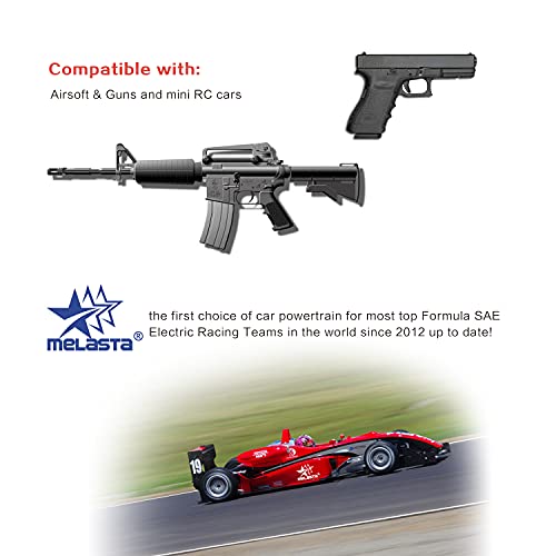 Melasta 2 Pack 9.6V 1600Mah Butterfly Nunchuck Nimh Battery Pack Compatible With Mini Tamiya Airsoft Guns M4, G36, M110, Sr25, M249, M240B, M14, Rpk, Pkm, L85, Aug, G3 #TOP4