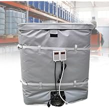 55 Gallon/275 Gallon Drum Heater, Industrial Barrel Heating Blanket, Industrial Thermostatic Heater, Waterproof Ton Barrel Heating Blanket,275Gallon/1000L-Grey