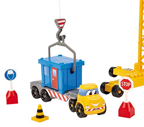 41LHVW2BvDL Jouets Ecoiffier – 3020 - Chantier Abrick – Jeu de construction pour enfants – Dès 18 mois – Fabriqué en France