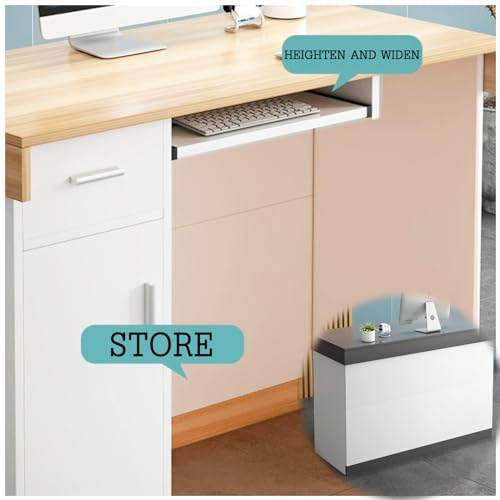 ModernDesk Obsługa kasy fiskalnej do sklepów, 120 cm, szara lada, do domu, biura, salonów piękności, do kasy detalicznej, stylowe meble
