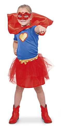 Folat 63223 superhéroe Traje de niña (Talla 116 – 134, tamaño Mediano)