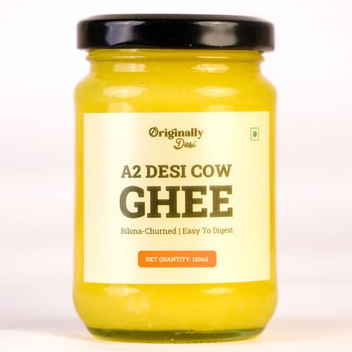 Image of Originally Desi A2 Desi Cow Ghee (150 ml) | Bilona Churned | Free Grazed Desi Cows | Pure, Organic & Natural | Lab Tested