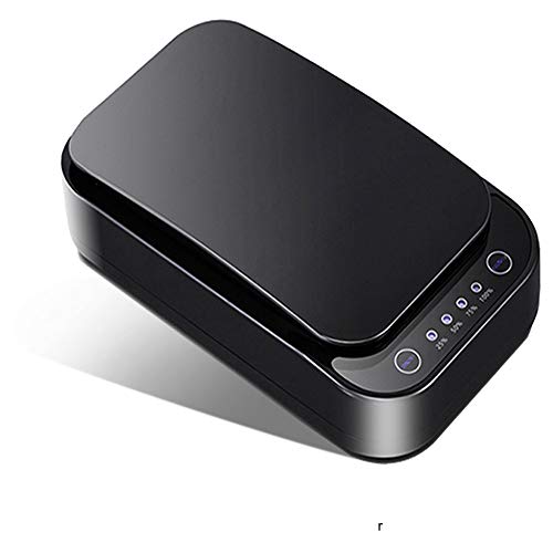 Popglory UV esterilizador, caixa de infecção com função de aromaterapia e desinfectante para telemóveis, jóias, relógios, óculos, máscaras, sterilizadora multifuncional presente