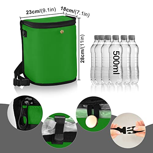 Image of Wudan Small Car Trash Can Green Accessories for Garbage Storage Organizer with Lid Waterproof Portable Auto and Truck Interior Seat Bin
