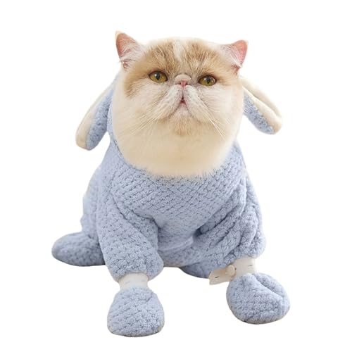 Hunde-Bademantel – Korallen-Fleece-Handtuch mit Fußschlaufe, Reißverschluss-Design, Haustierkostüme, Katzenbekleidung und Zubehör für Weihnachten, Muttertag oder Valentinstag