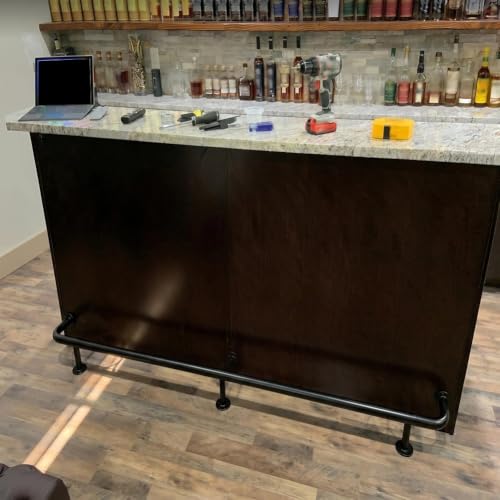 Barre repose-pieds pour bar en acier inoxydable de 600cm - 3