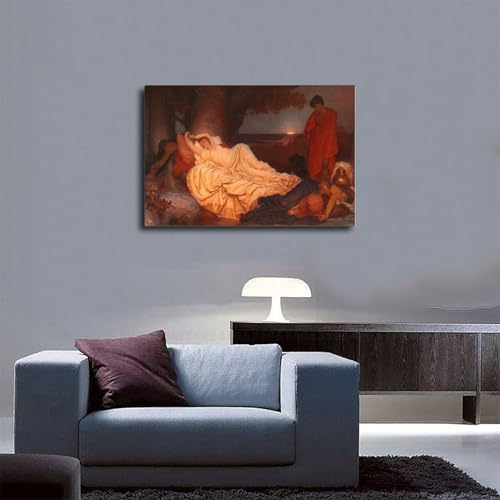 Tableau Cymon et Iphigenia de Frederic Leighton 30x45 cm pour bureau