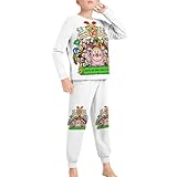 こびとづかん12 パジャマセット 子供 上下セット 長袖 部屋着 ジュニア 男の子 女の子 キッズ ルームウェア 夏 秋 冬 寝巻き 子供服 柔らかい 可愛い 120CM