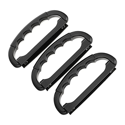 Mipcase 3pcs Black Lithium Battery Box Handle Plastic Solar Panel Knob Replacement Strong Load-Bearing Case Organizer
