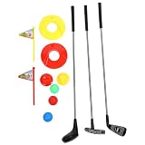 soobu Juego de Palos de Golf para Niños de 10 Uds, Juego de Palos de Golf para Niños, Juguete Educativo de Palos de Golf Suaves y sin Pelo para Niños