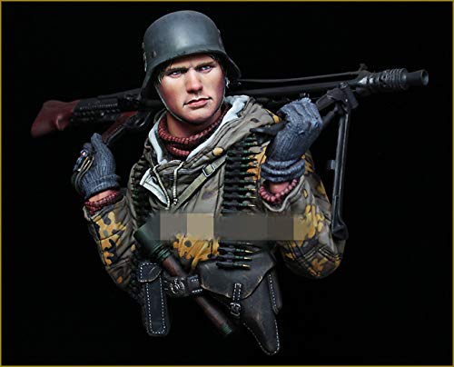 Kit Modello Busto in Resina 1/10 Modello Militare della seconda Guerra Mondiale Non assemblato Non Verniciato Nuovo