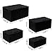 KEDSUM Woven Storage Baskets Boxes Bins, Storage Baskets with Lids, Woven Strap Baskets, Nylon Woven Storage Baskets Bin, Built-in Carry Handles (Black Set of 4) …