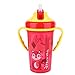 Tazza da 300 ml per acqua per neonati, tazze con cannuccia per bambini, per neonati/lattanti/bambini piccoli per latte, acqua, caffè, cioccolata calda(red)
