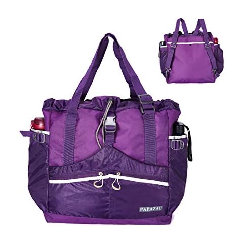 PAPAZAU 40L Convertible Beach Tote Backpack Cover