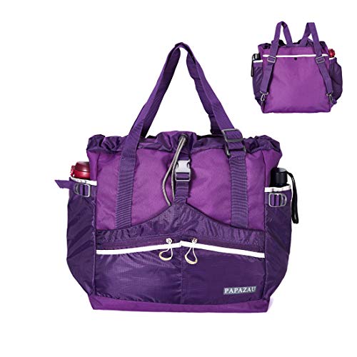 PAPAZAU RFID Travel Tote Bag 40L Convertible Beach Backpack