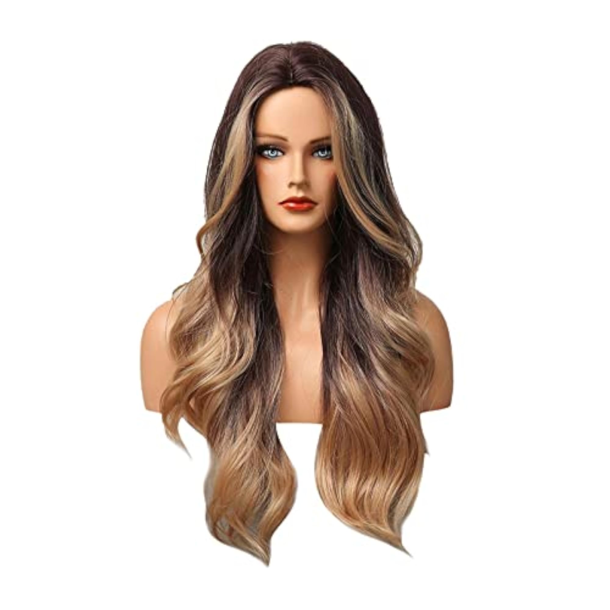 Natural Looking Curly Straight Wig for Party