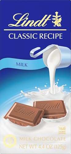 Lindt, Milk Chocolate Candy Bar, Milk Chocolate, 4.4 Ounce
