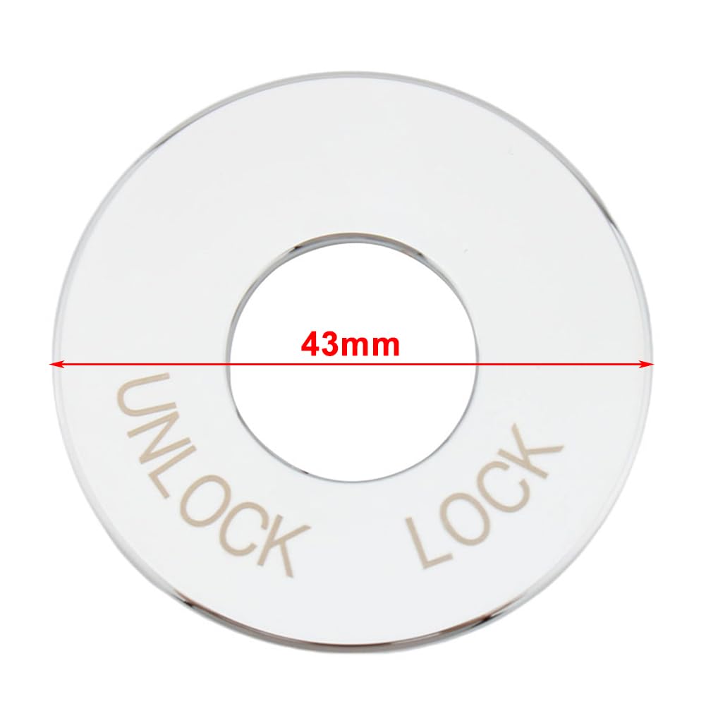 Bacar 1 Pc Ignition Fork Lock Trim Insert Aluminium alloy Black for Harley-Davidson for Road King FLHR 1994-2024