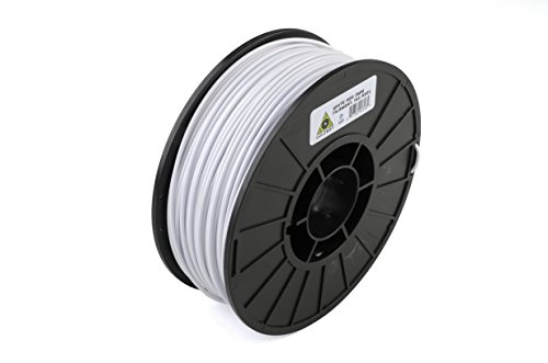 LulzBot ABS 3D Printer Filament, 3 mm Diameter, 1 kg Spool, White