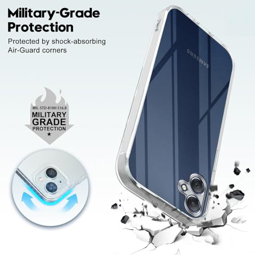 Image of Jkobi Back Cover for Samsung Galaxy F05 | M05 (Silicone Clear Shockproof Case with Camera Protection | Soft and Flexible | Transparent)