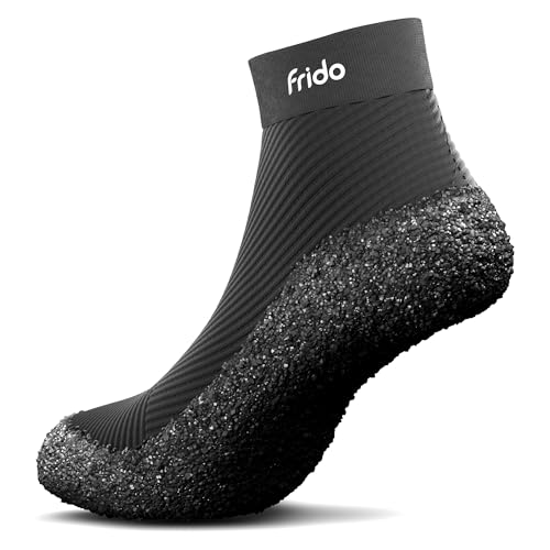Image of Frido Barefoot Sock Shoe Classic | Lightweight Barefoot Shoes for Men & Women | Snug Fit & Anti-Slip Grip | Wide Toe Box for Bunions | 3mm Flat Sole | for Training & Daily Use | Pack of 1