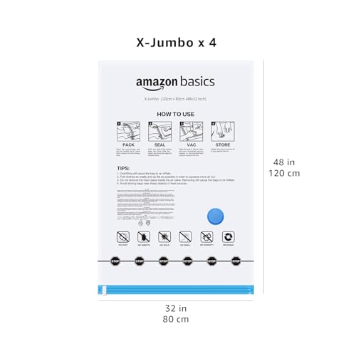 Amazon Basics X-Jumbo Vacuum Bags