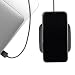 Produktbild KNOMO X ZENS Qi-zertifiziertes kabelloses Schnelllade-Pad 10W Schwarz, Unterstüzt Fast Wireless Charging mit bis zu 10 Watt - Funktioniert mit allen Handys mit kabellosem Laden