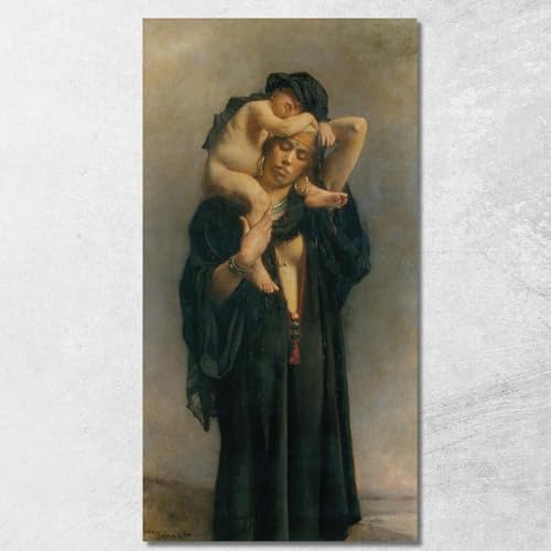 Art de beaux-art Léon Bonnat lbn3 tableau sur toile tendue premium pour salon 120x60cm