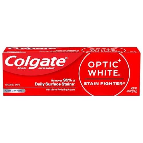 Colgate, Optic White Stain Fighter Toothpaste, 4.2 Ounce - image 8