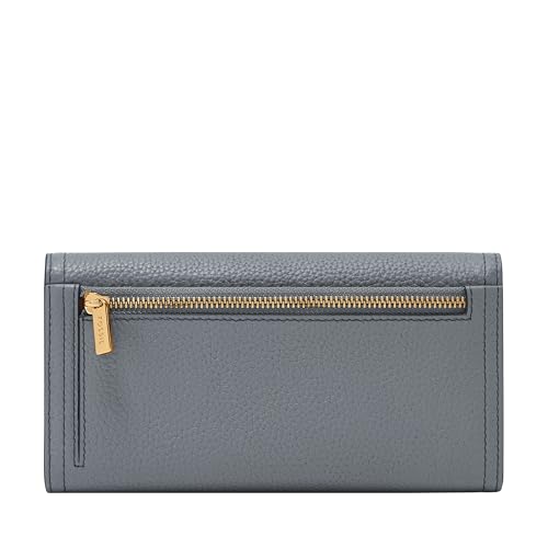 Image of Fossil Women's Logan Leather Wallet RFID Blocking Flap Clutch Organizer
