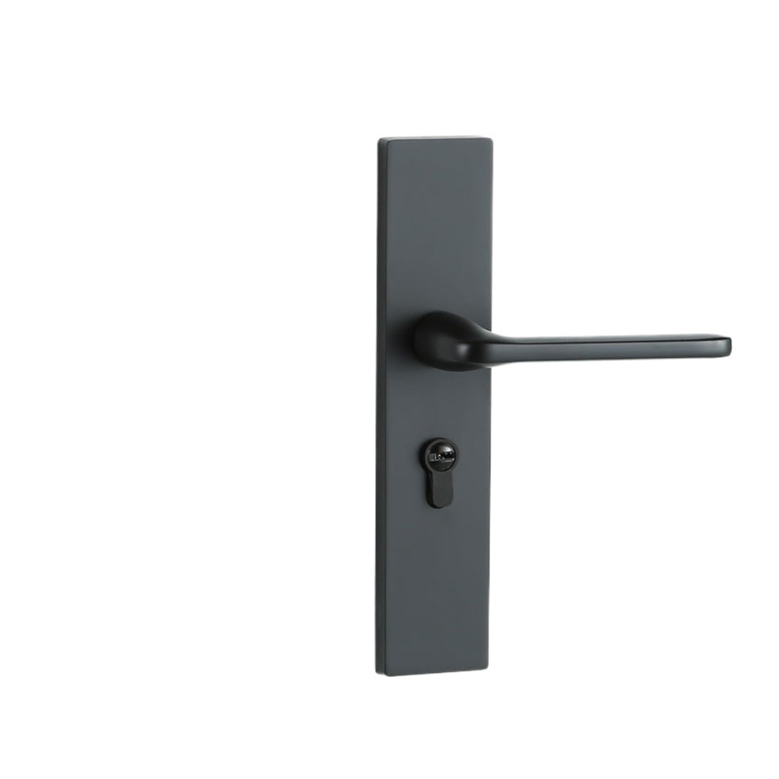 ZONSHJDKR Black Household Zinc Alloy Indoor Solid Wood Handle Door Lock Bedroom Silent Magnetic Hardware 20 Pieces(Yahei 50 Copper)