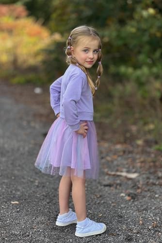 Image of Arshiner Toddler Girl Clothes Long Sleeve Pullover Sweatshirt and Tutu Skirt 2 Piece Outfits Kids Clothing Set Party Dress