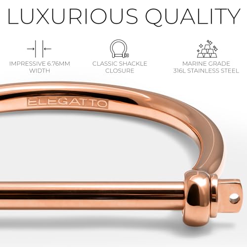 Pulsera Elegatto bañada en oro 18K para hombre y mujer miniatura 3