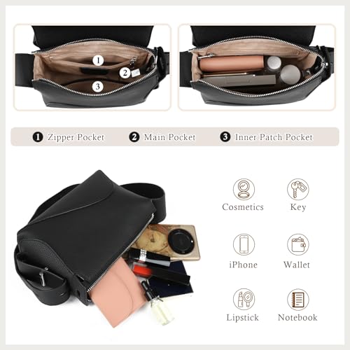 Bolso pequeño de cuero genuino para mujer MFFOR miniatura 4
