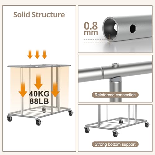 Hodonas Rolling Laundry Hamper thumbnail 6