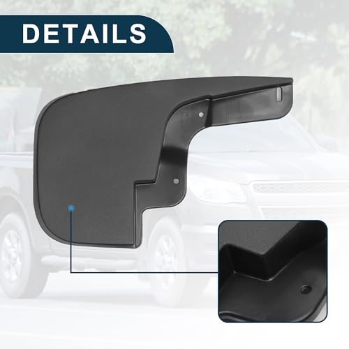 Image of Mud Flap Splash Guard for Chevrolet Colorado 2015-2022 Durable | Front & Rear Side Mudflaps with Mount Accessor 1 Set