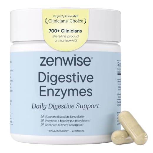 Zenwise Health Digestive Enzymes with Bromelain & Papaya - Multi Enzymes Digestion Supplement with Probiotics & Prebiotics for Gut Health, Gas & Bloating Relief - Men & Women - 48 Vegetarian Capsules