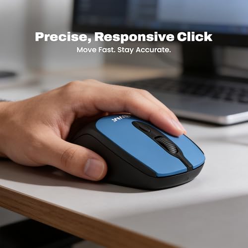 Image of EVM Wireless Keyboard Mouse Combo 2.4GHz | USB Receiver | Computer Combo for Laptop PC | Ergonomic Design | Long Range | Smooth Typing & Control | 1 Year Warranty (EVM-WLKM-036)