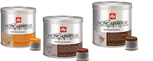 Illy iperEspresso MonoArabica Capsules Variety Pack, 21-Count Capsules (Pack of 3)