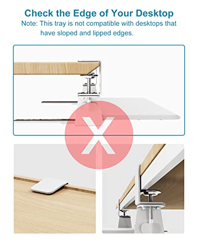 Woka 48" X 24" Standing Desk And 26.5" X 11.7" White Keyboard Tray #TOP6