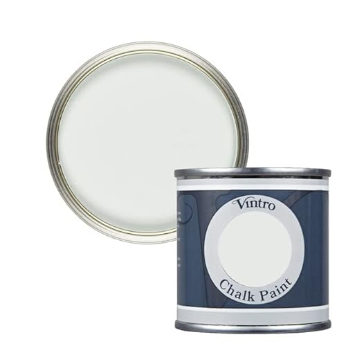 Vintro Paint | Pale Green Chalk Paint | Furniture Paint | Shabby Chic | Ultra Matt Finish | 125ml (125ml, Honeydew - Pale Green)