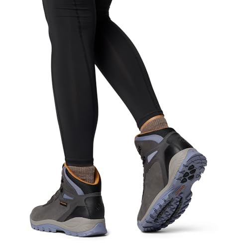 Columbia Womens Newton Ridge BC Nubuck Hiking Boot, Dark Grey/Canyon Sun, 5.5