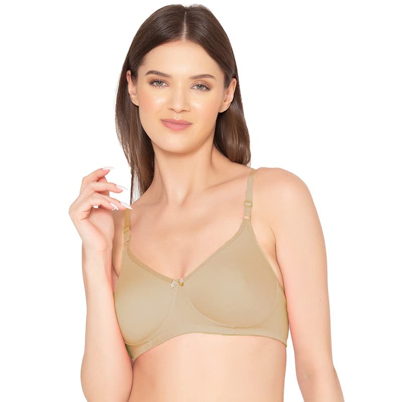 Image of Groversons Paris Beauty Women's Pack of 2 Seamless Non-Padded, Non-Wired Bra (COMB09)