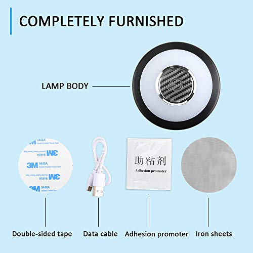 Luz de lectura para automóvil 20LED techo interior matrícula recargable 6